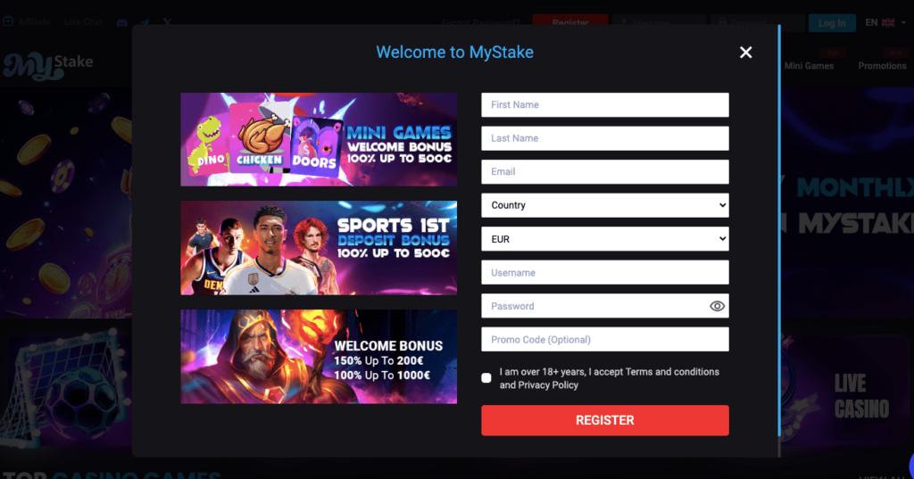 mystake registration