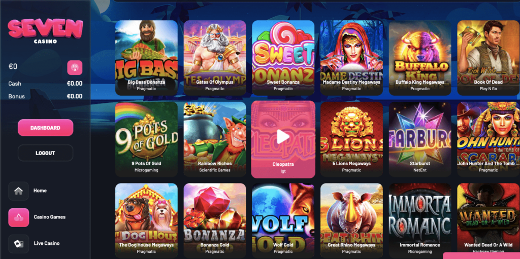 seven casino games